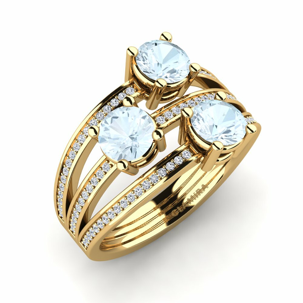 18ct Yellow Gold Engagement Ring Brosia