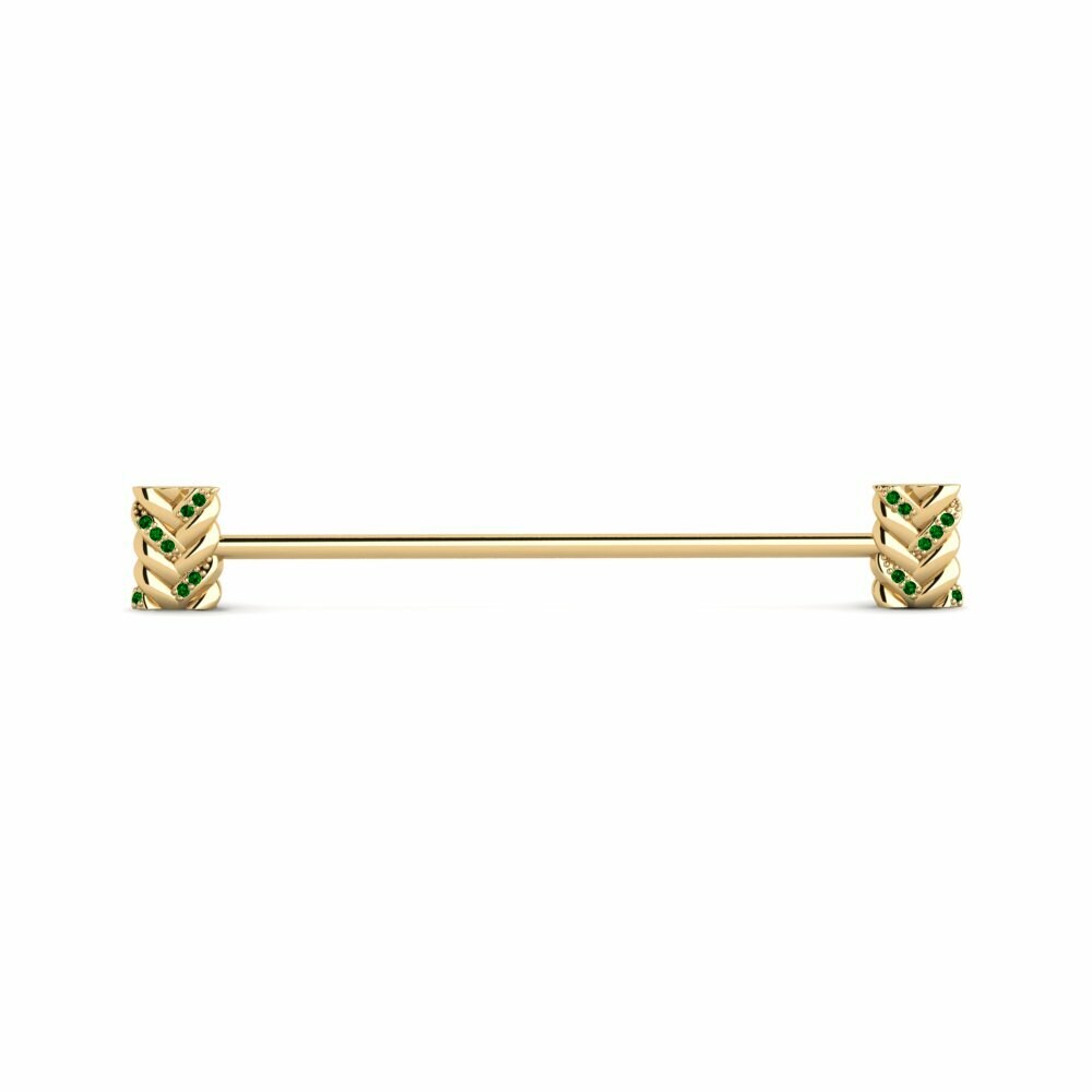 Green Zirconia Tuxedo Collar Accessory Brownfield