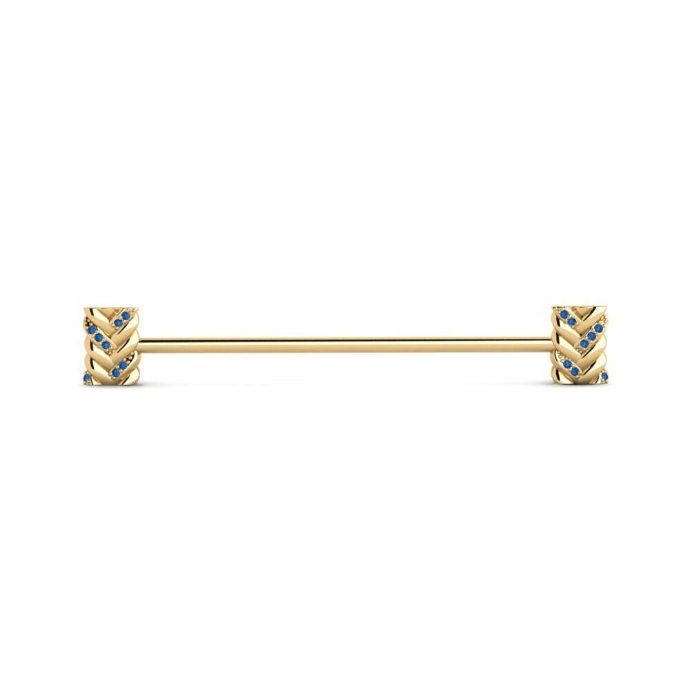 Dark Blue Zirconia Tuxedo Collar Accessory Brownfield