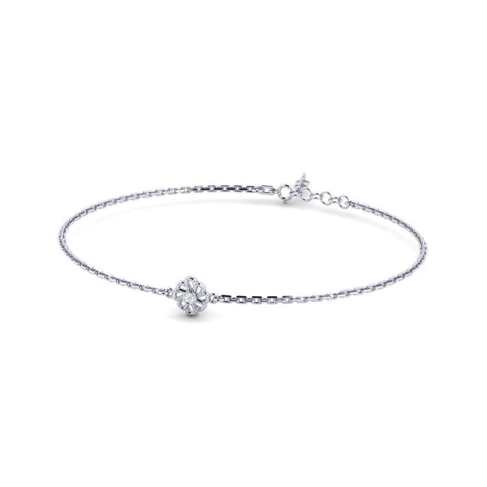 White Silver White sapphire Women's Bracelet Brunch