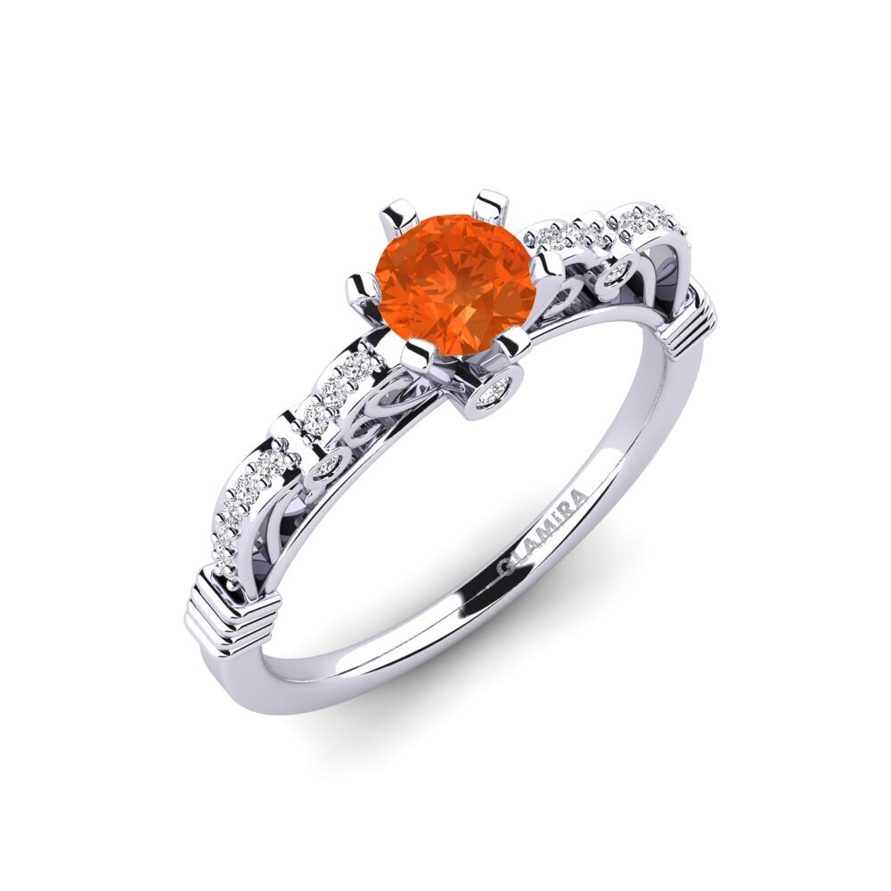 Fire Opal Engagement Ring Brunella