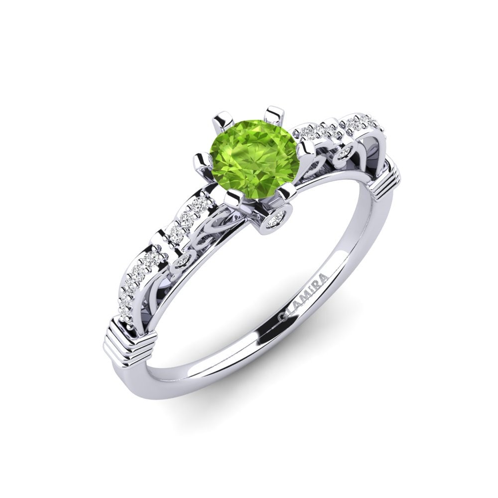 Peridot Engagement Ring Brunella