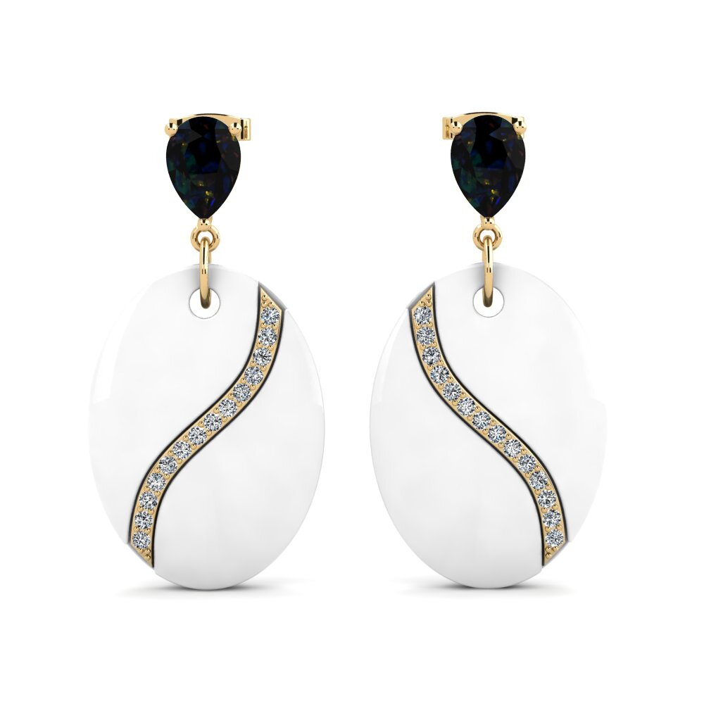 Black Opal Women's Earring Brunner