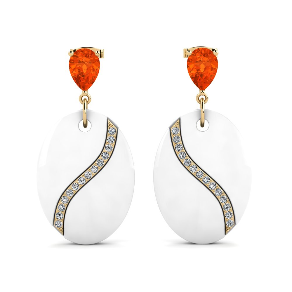 Fire Opal Women's Earring Brunner