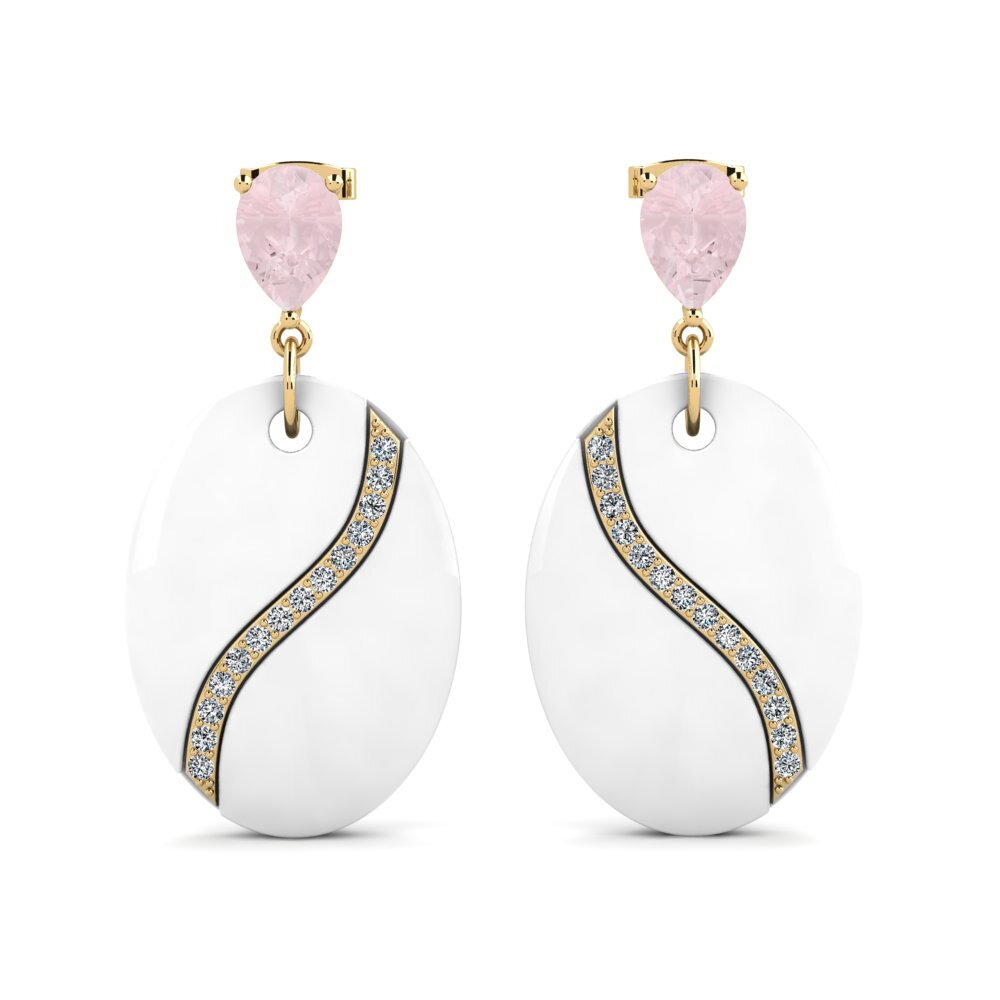 Rose Quartz Women's Earring Brunner