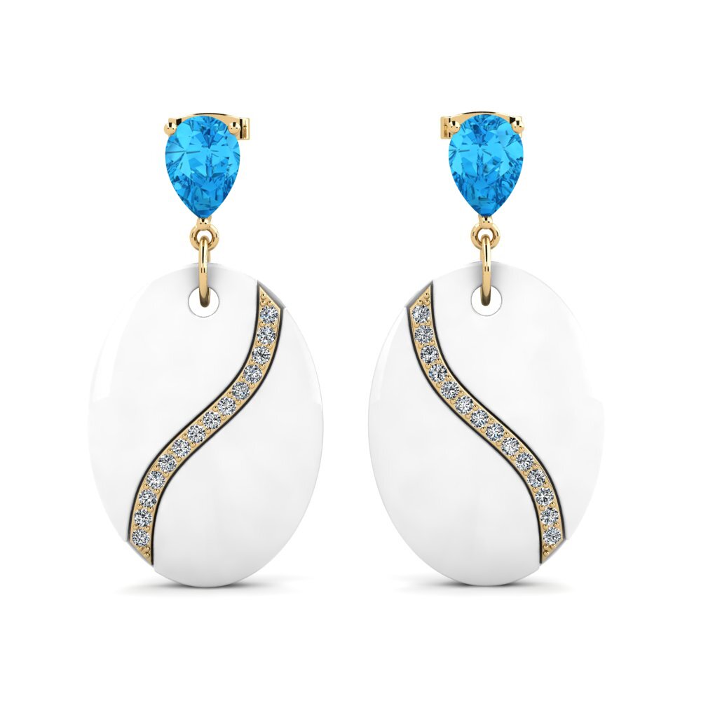 Blue Topaz Women's Earring Brunner