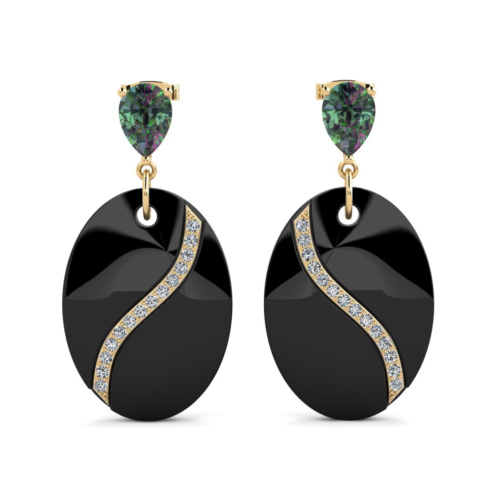Pear Mystic Topaz Women's Earring Brunner