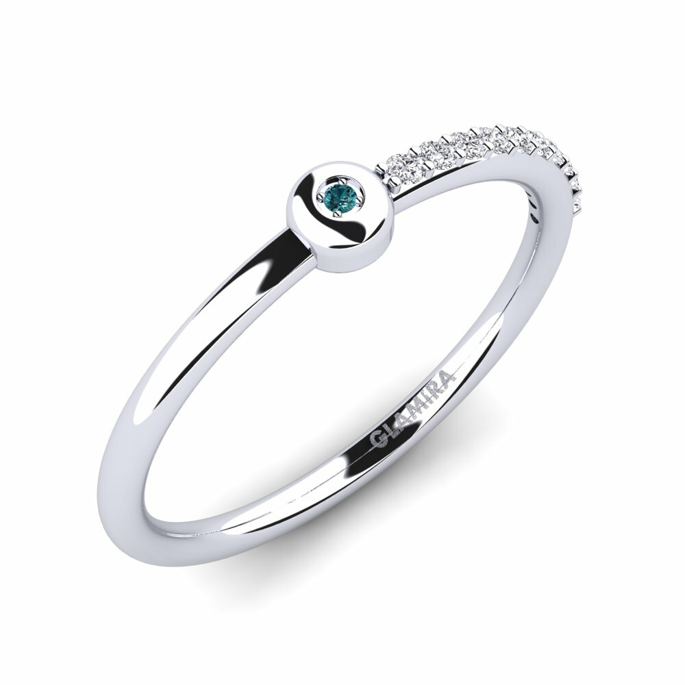 Anillo de Mujer Brutna Diamante Azul