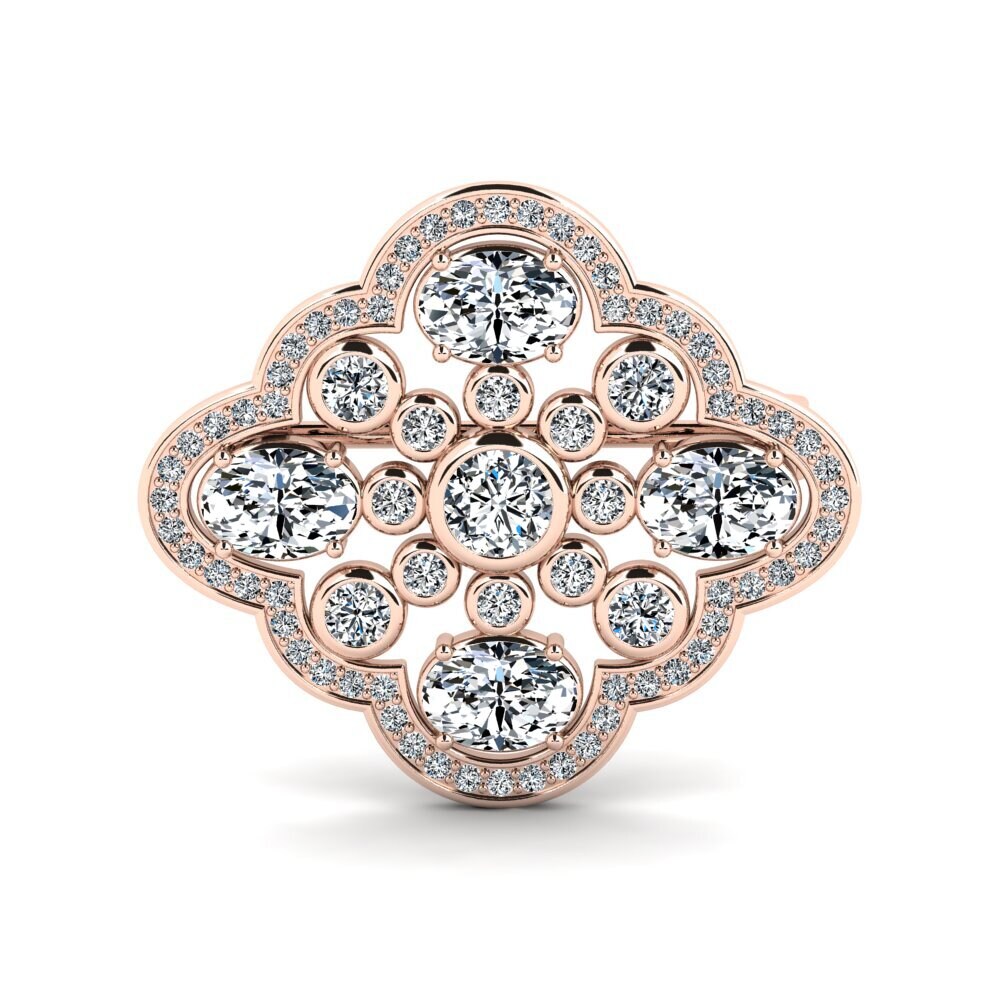 14k Rose Gold Brooch Bublitz