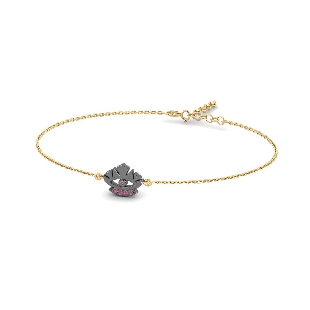 Rhodolite Garnet Women's Bracelet Bucle