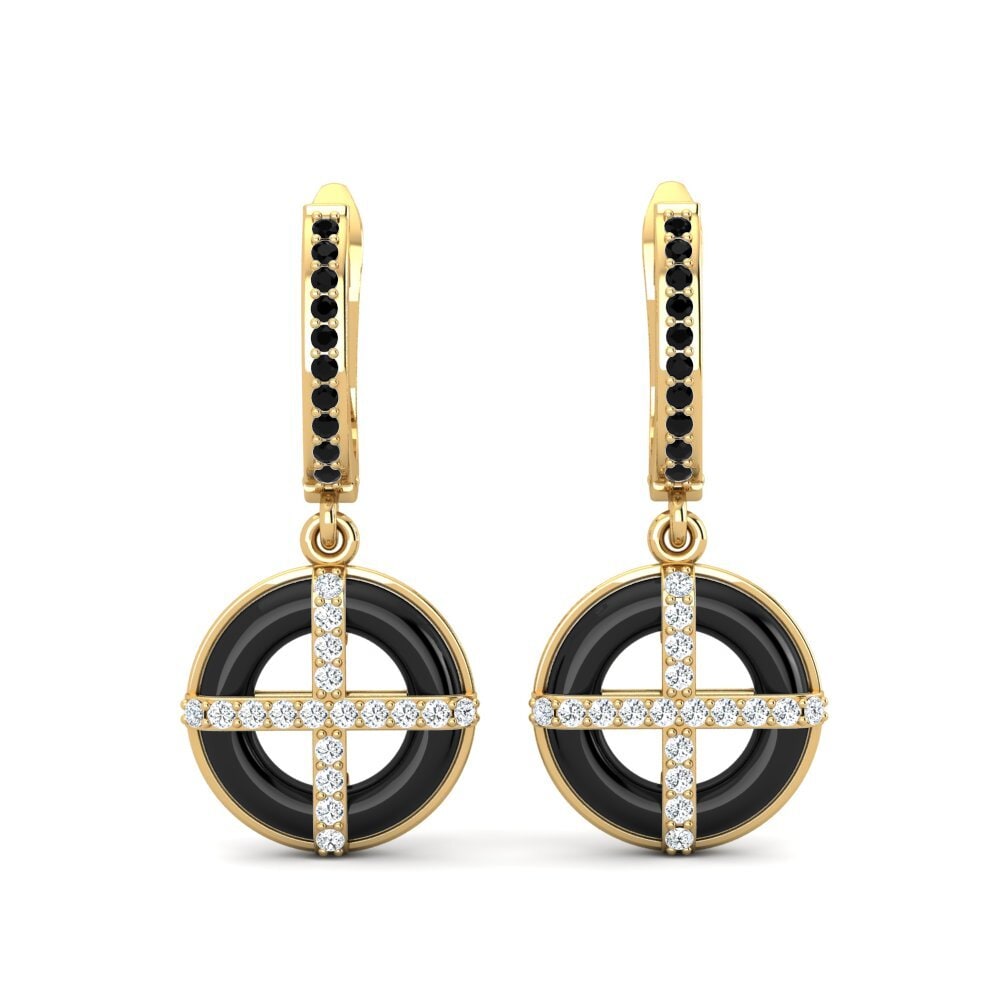 Black Onyx Women's Earring Buecha