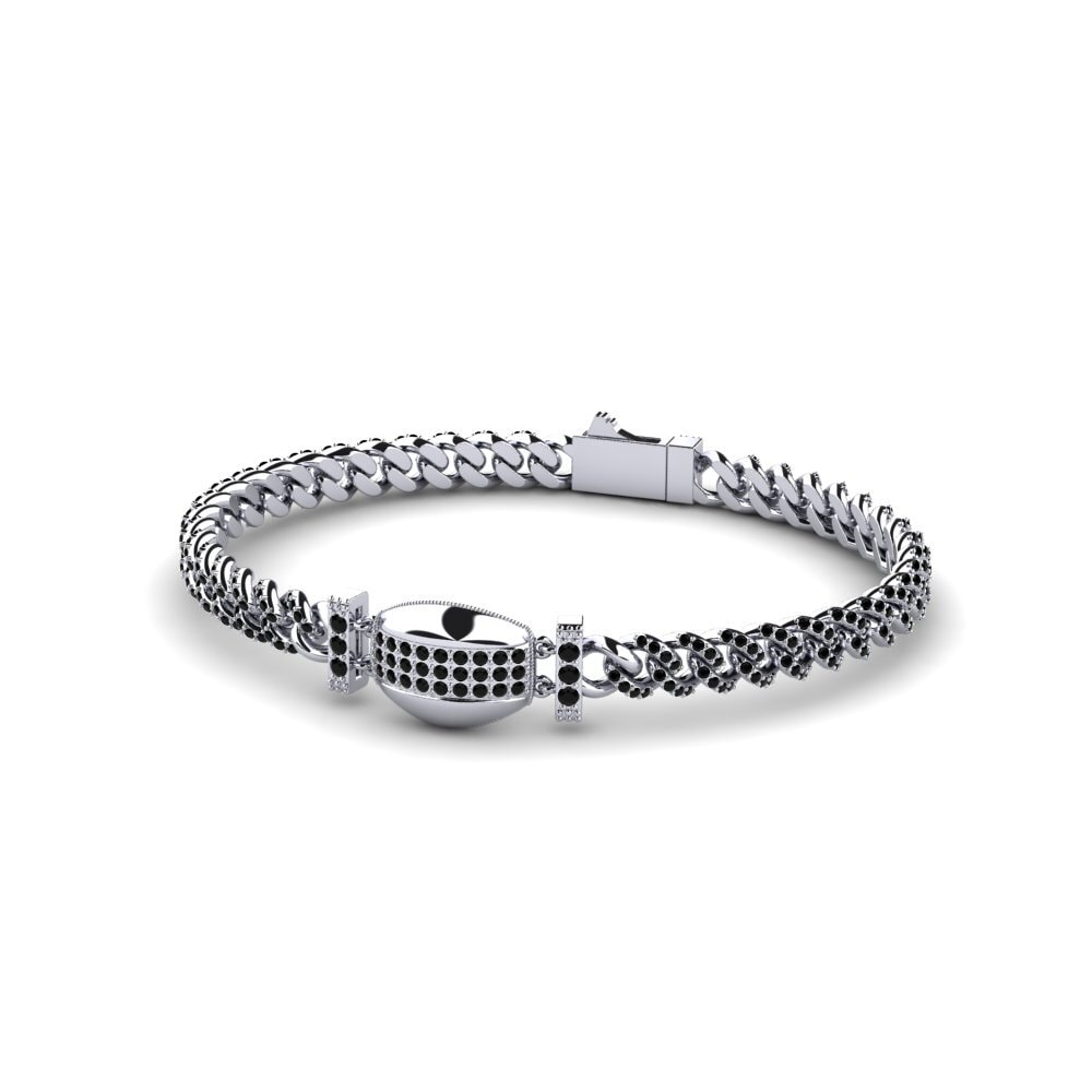 Ónix Negro Pulsera de Mujer Bugattar