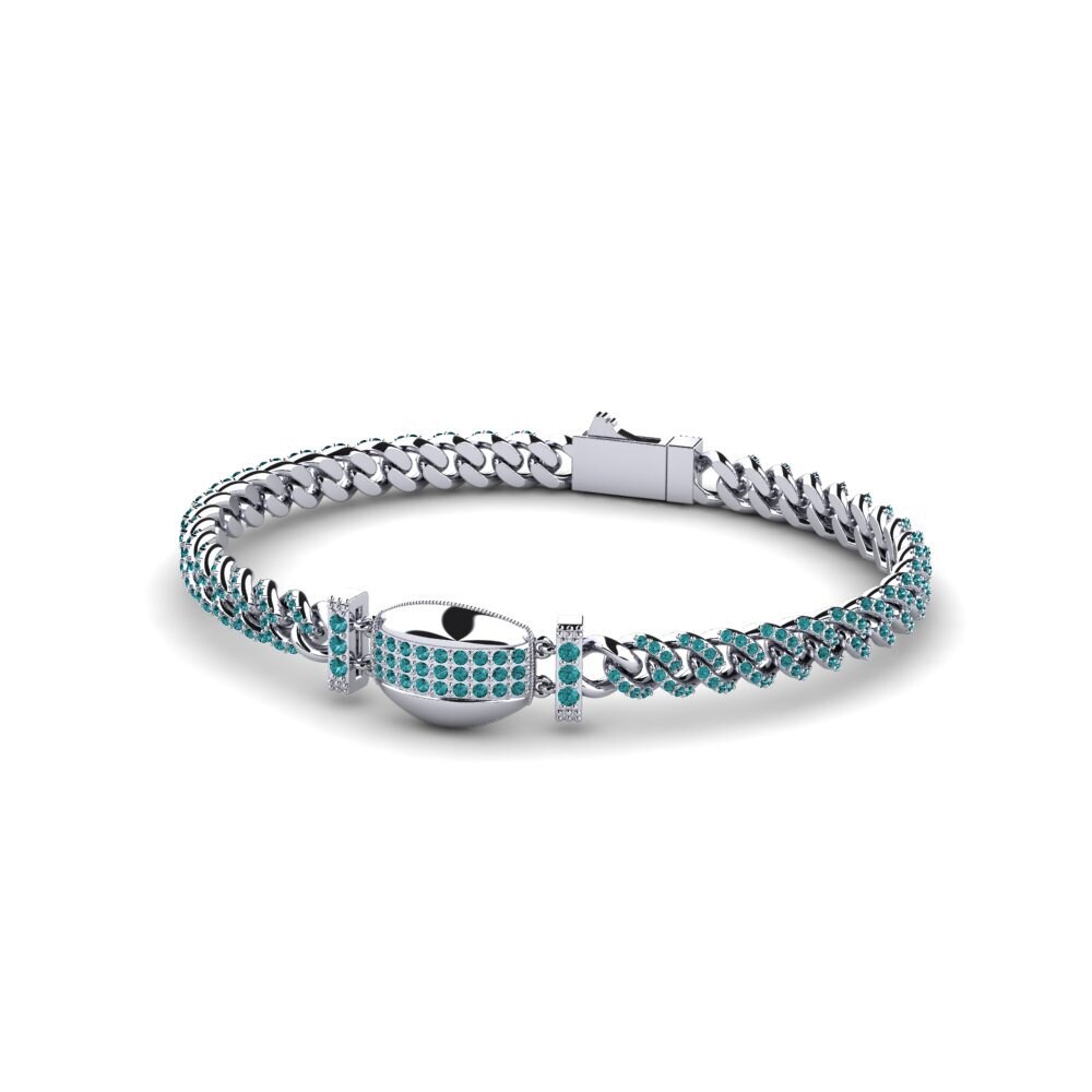 Blue Diamond Women's Bracelet Bugattar