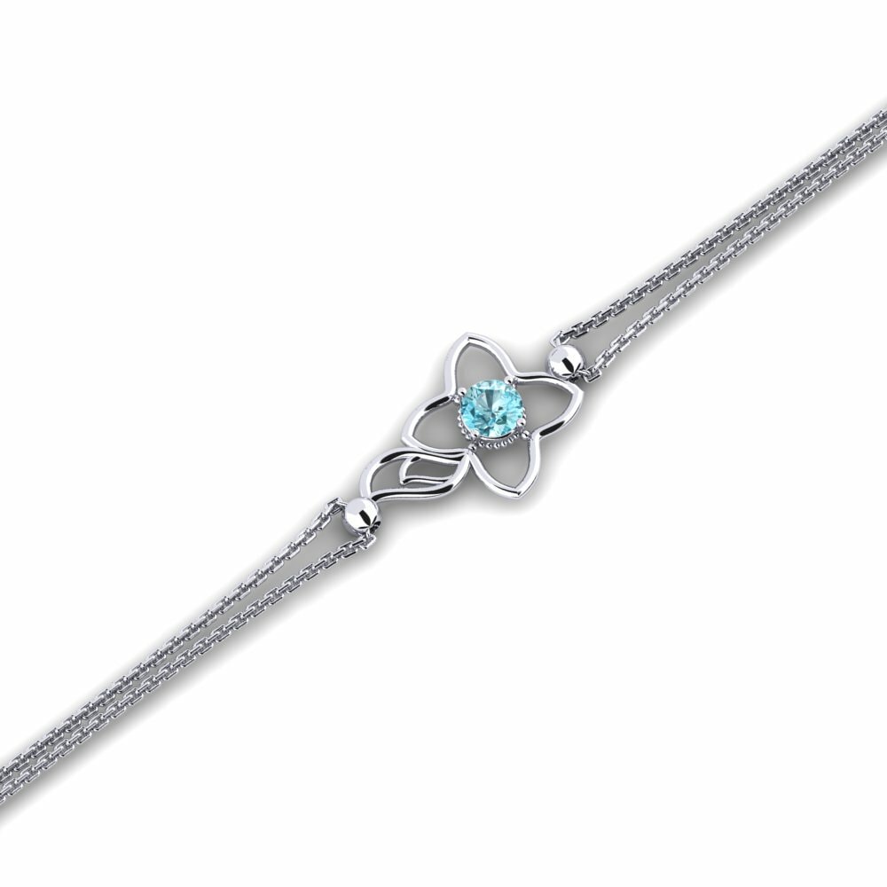 Blue Zircon Bracelet Bugled