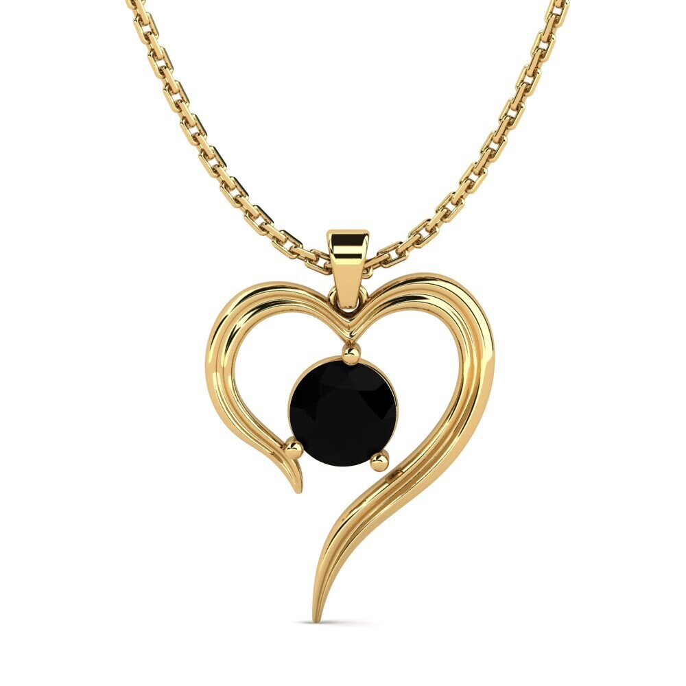 Diamante Negro Colgante de Mujer Buidhe