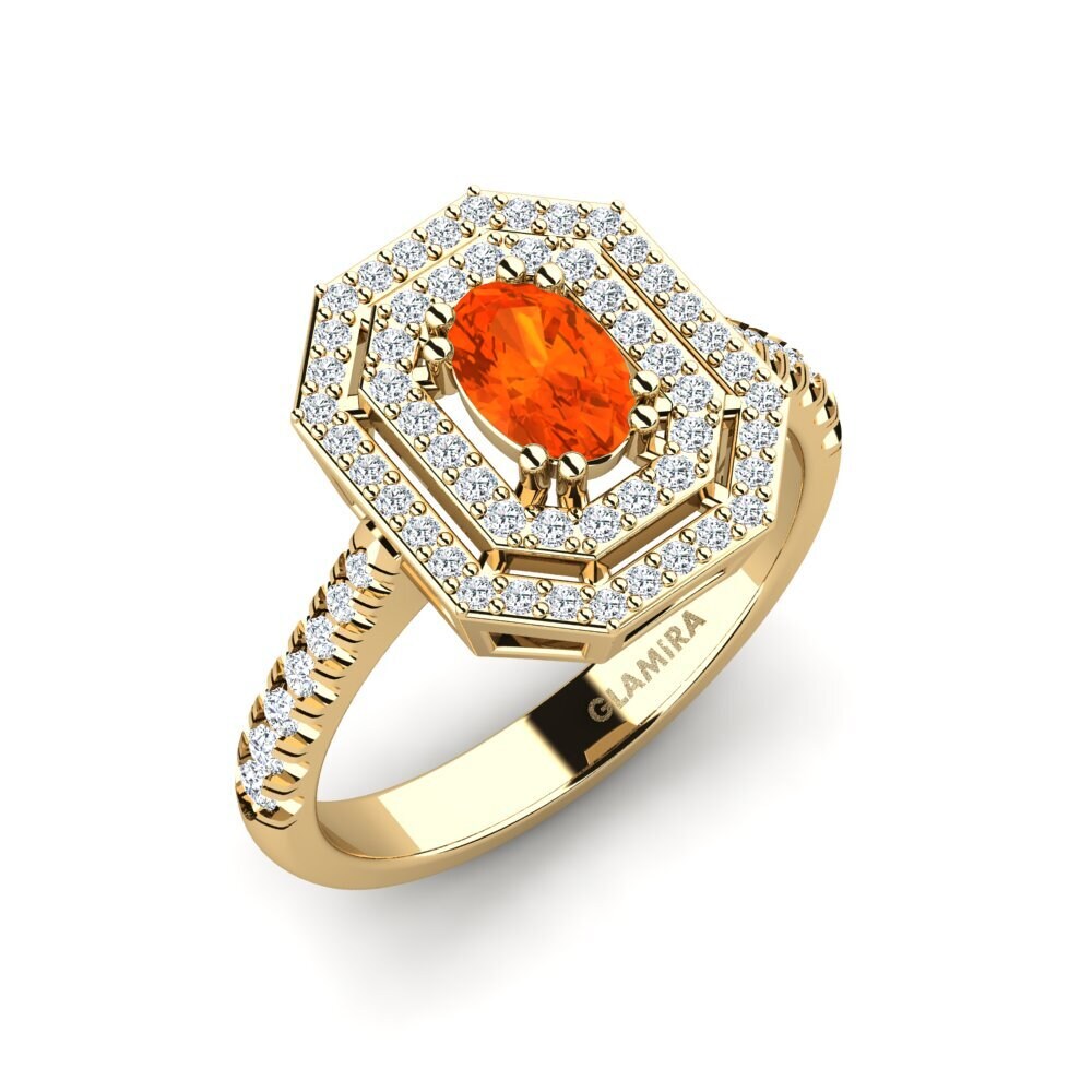 Fire Opal Engagement Ring Buire