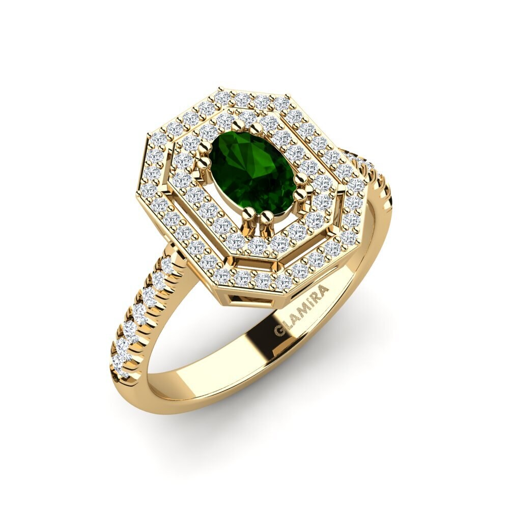 Green Tourmaline Engagement Ring Buire