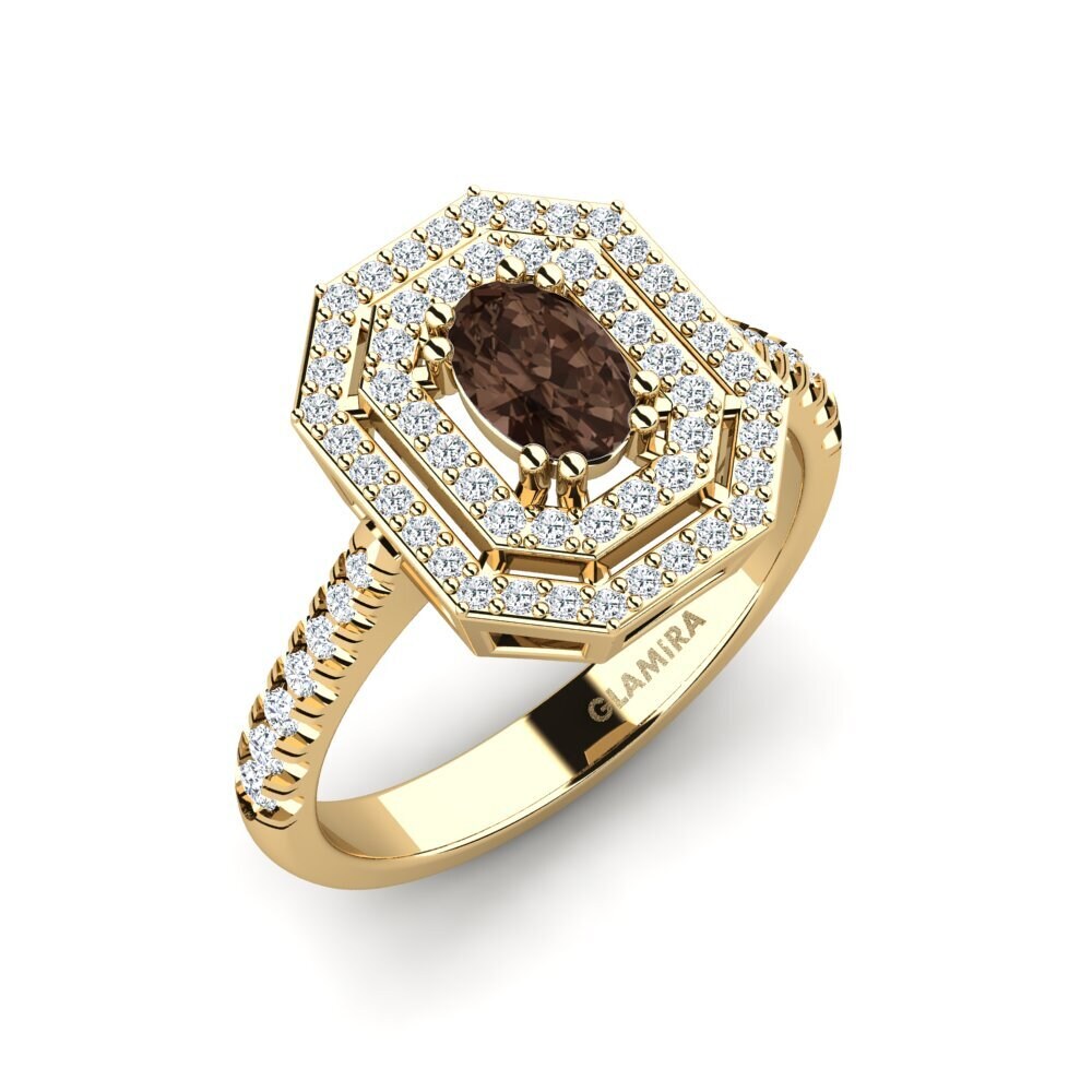 Smoky Quartz Engagement Ring Buire