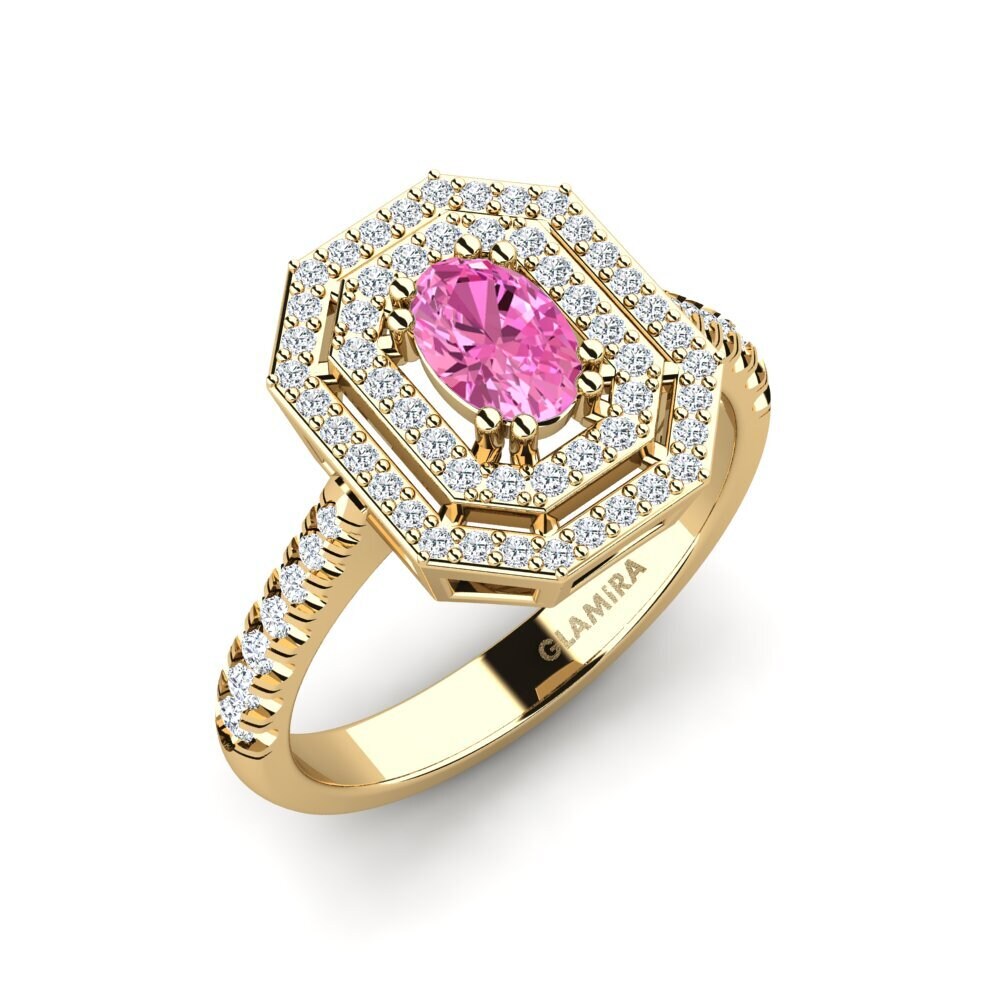 Pink Topaz Engagement Ring Buire