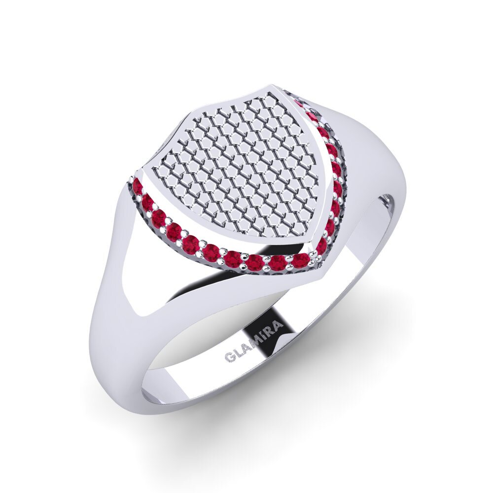 Rubis Bague pour homme Bundsa