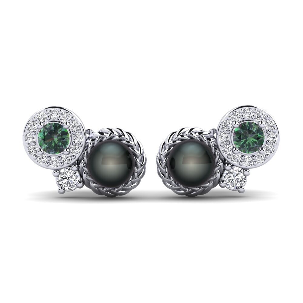 14ct White Gold Mystic Topaz Women's Earring Bunga