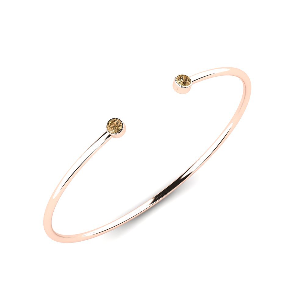 18ct Rose Gold Brown Diamond Men's Bracelet Bunge