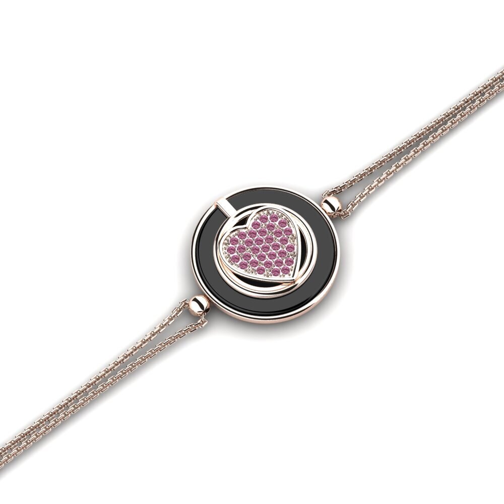 14K Rose Gold Rhodolite Garnet Bracelet Burch
