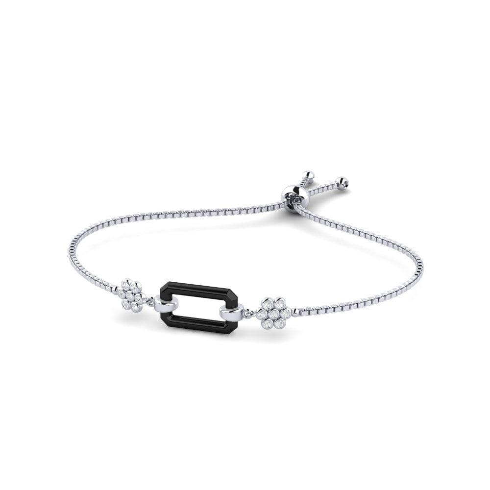 Paladio 950 Zafiro blanco Pulsera de Mujer Busch