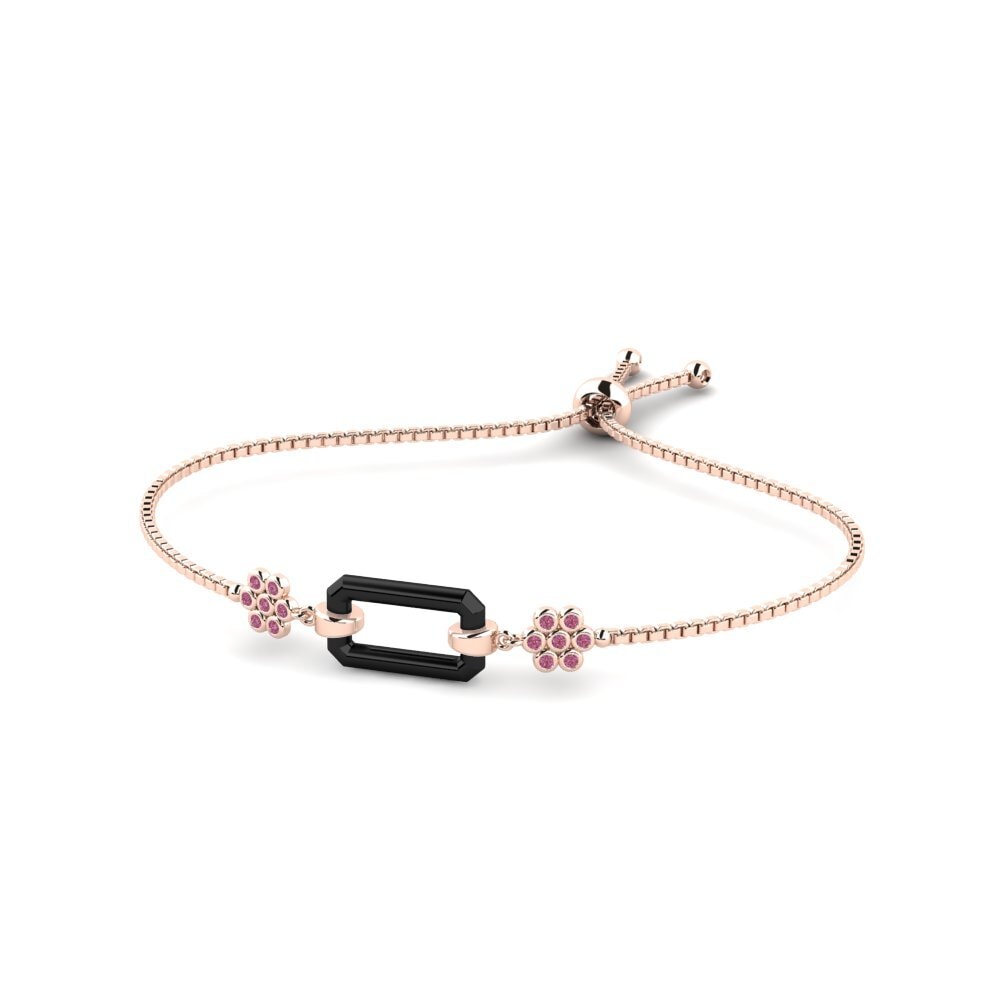 14K Rose Gold Rhodolite Garnet Bracelet Busch