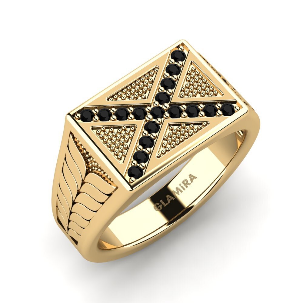 Diamant Noir Anneau rose Businos