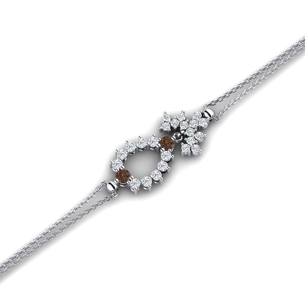 Round Smoky Quartz Women's Bracelet Butrets