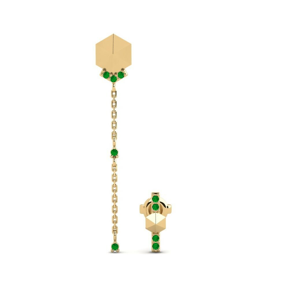 Emerald Women's Earring Buvimas - SET