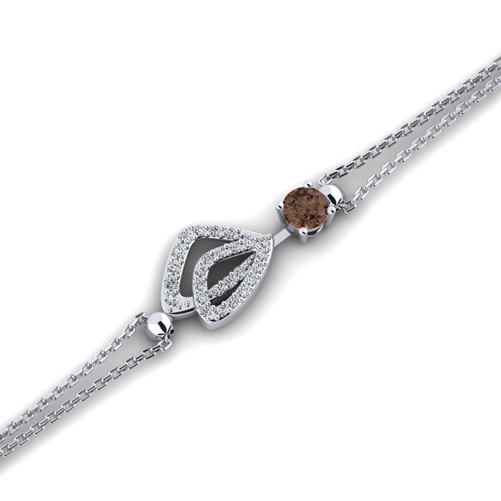 Round Smoky Quartz Women's Bracelet Buyons