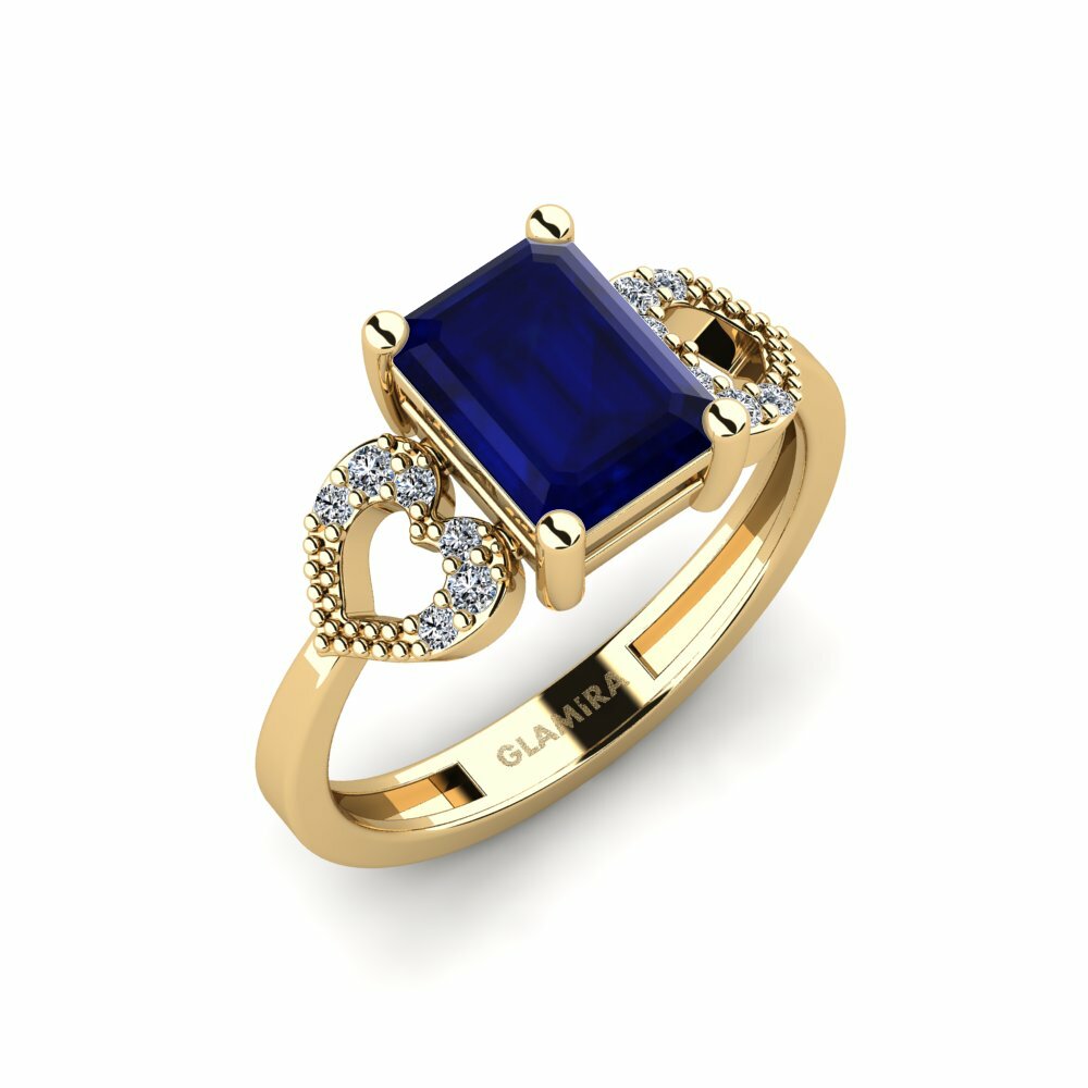 Saphir Bague de fiançailles Cabbi - Emerald