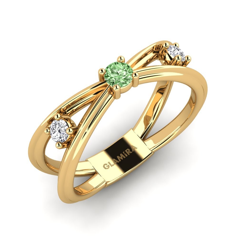 Grüner Diamant Ring Cacamwri
