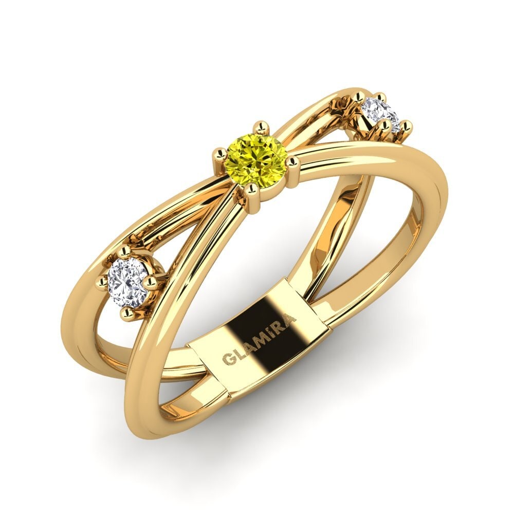 Gelber Diamant Ring Cacamwri