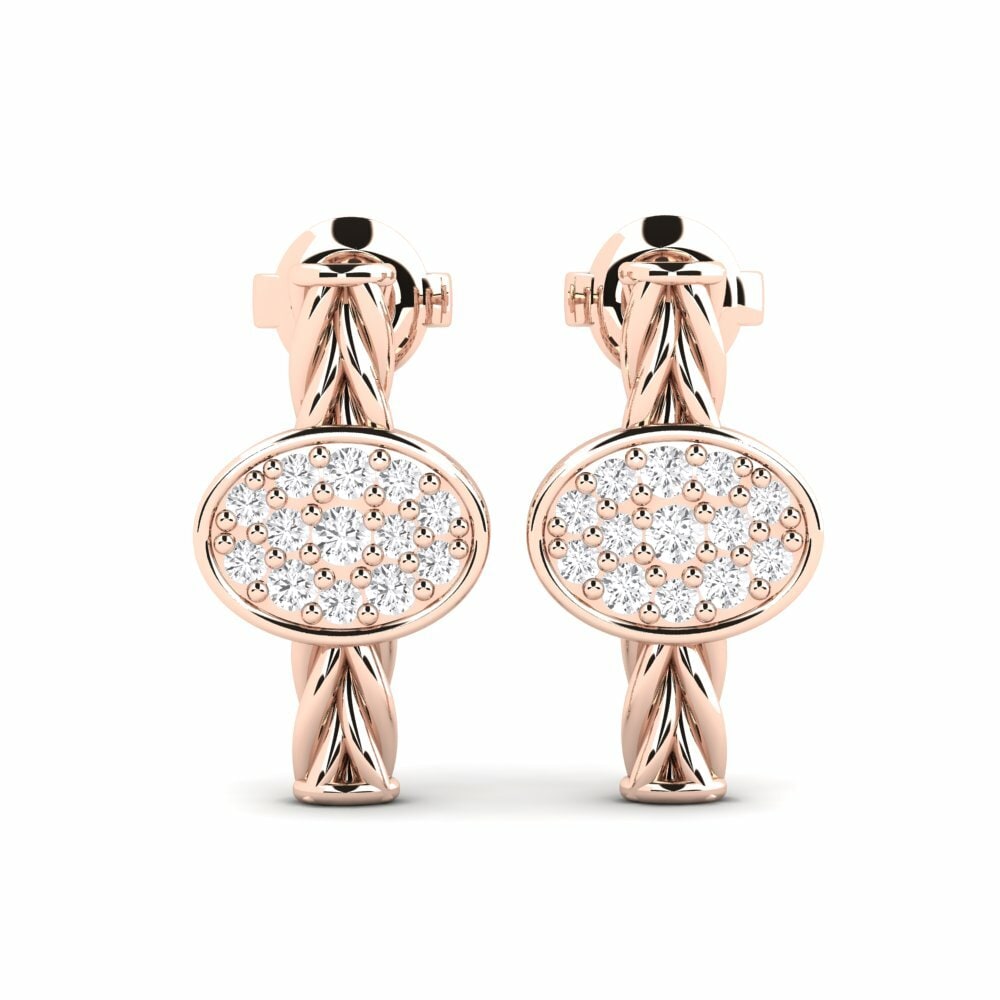 14k Rose Gold Women's Earring Cachet