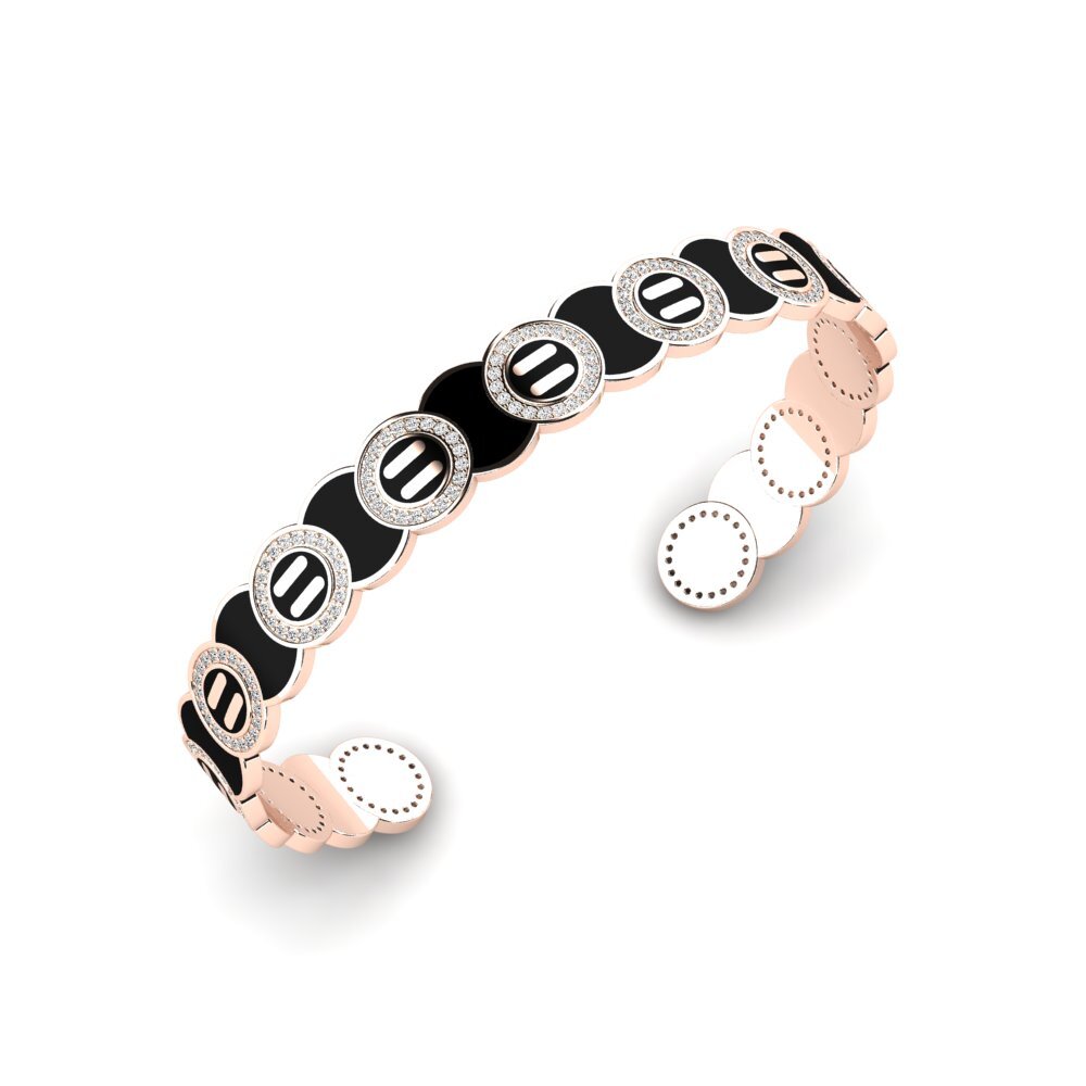 14K Rose Gold Moissanite Men's Bracelet Cacturne