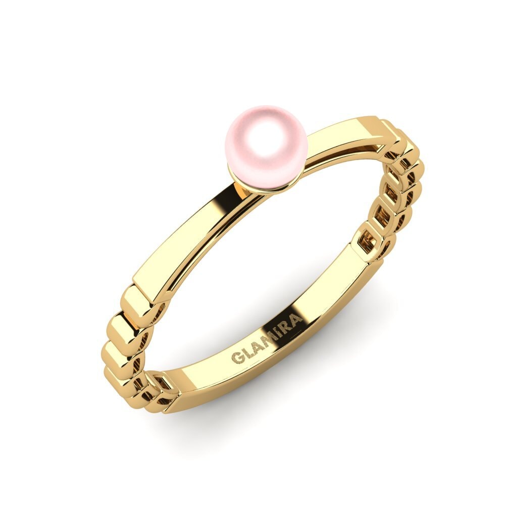 18k Oro Amarillo Anillo Caddeffew