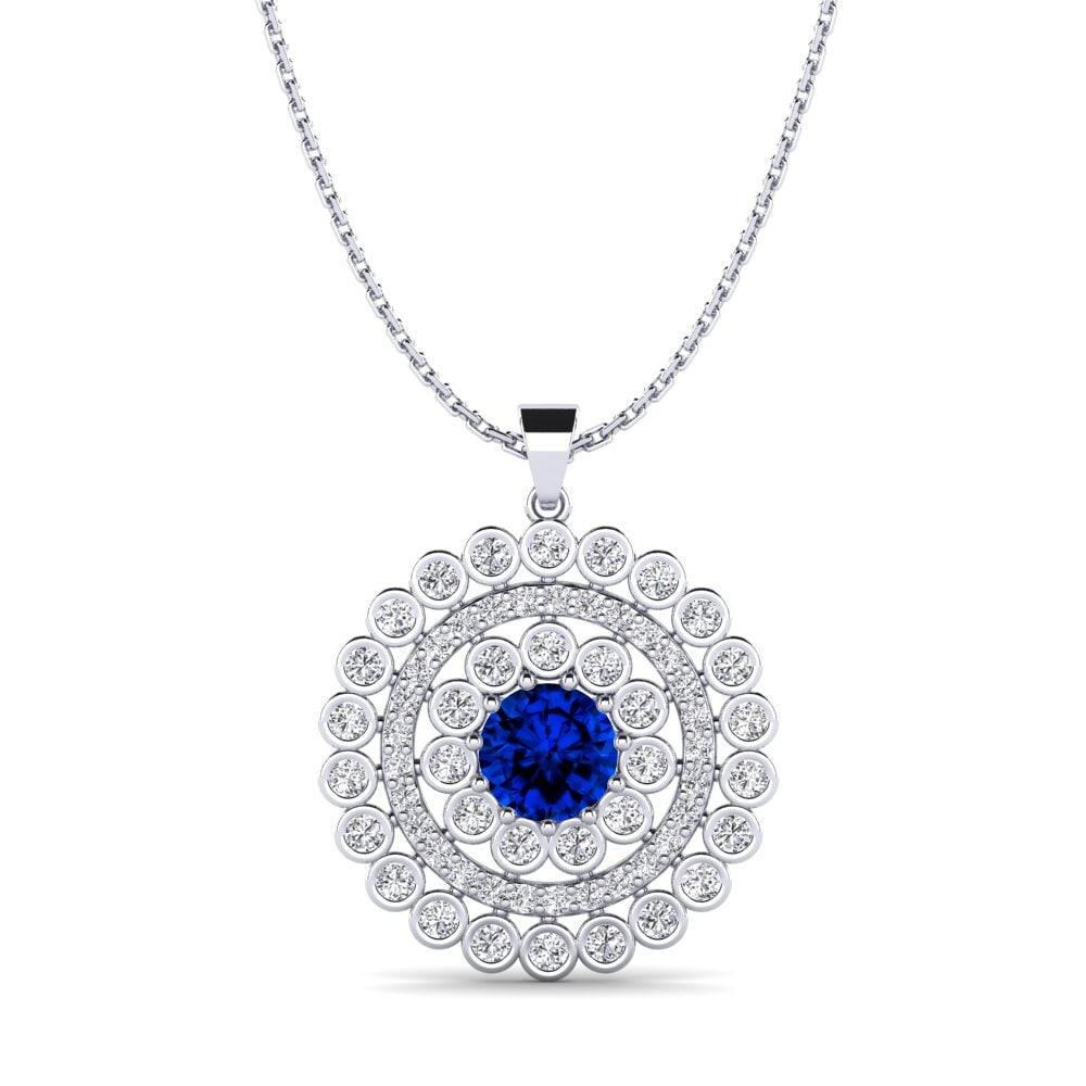 Sapphire (Lab Created) Women's Pendant Cadilla