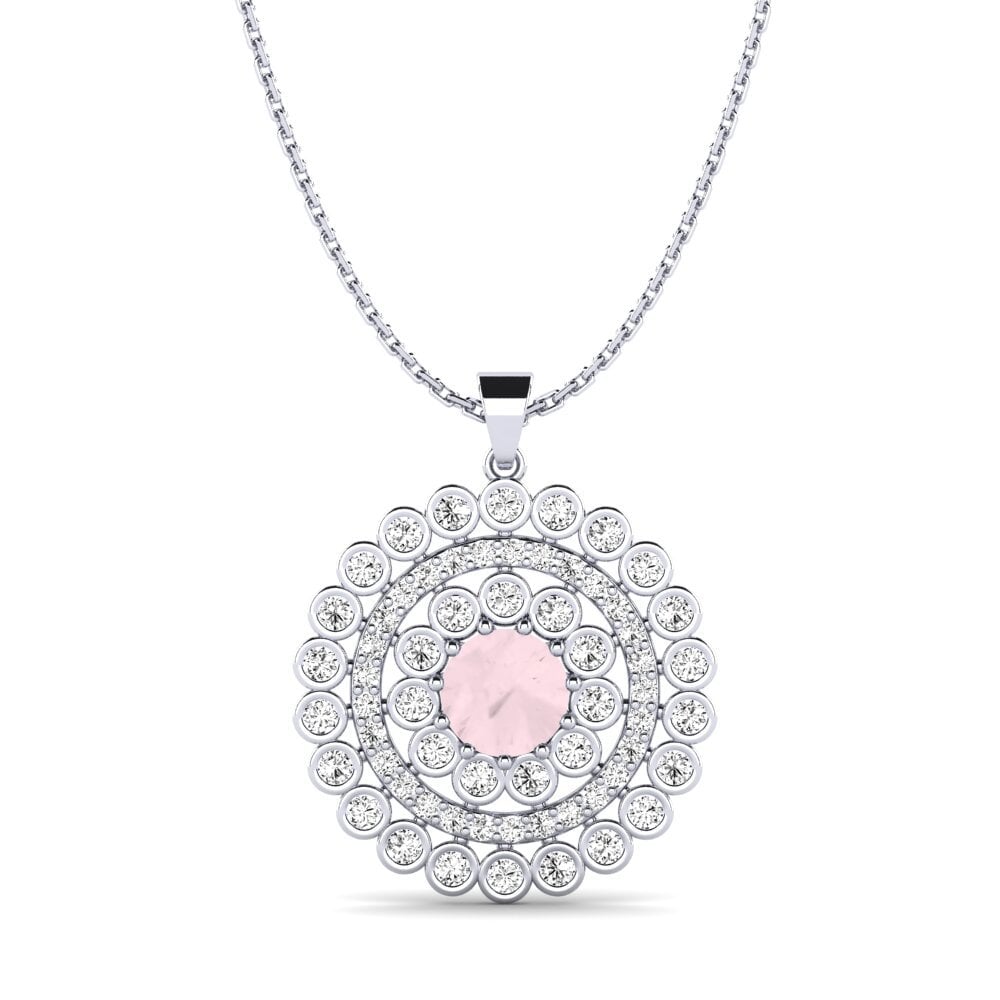 Cuarzo rosa Colgante de Mujer Cadilla