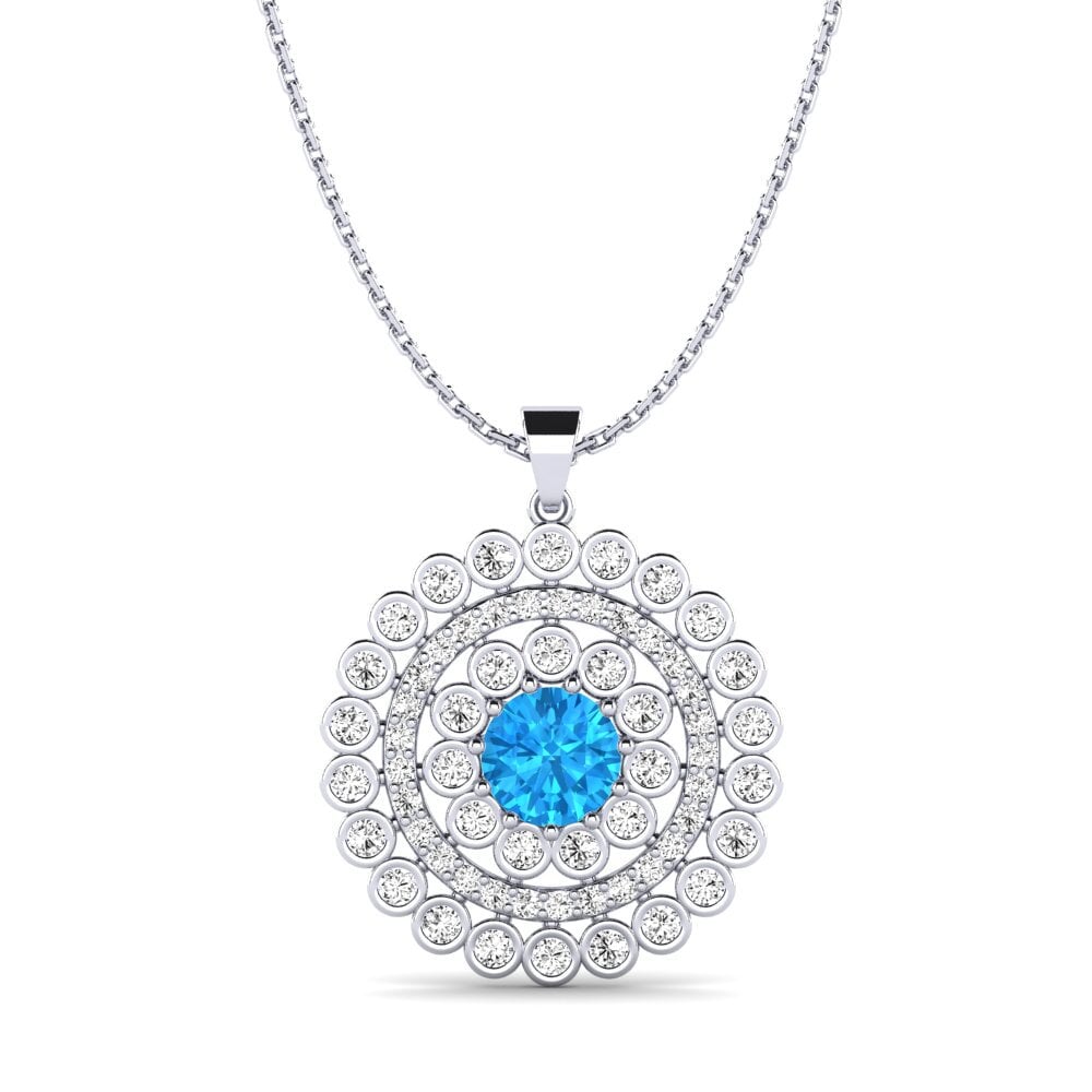 Blue Topaz Women's Pendant Cadilla