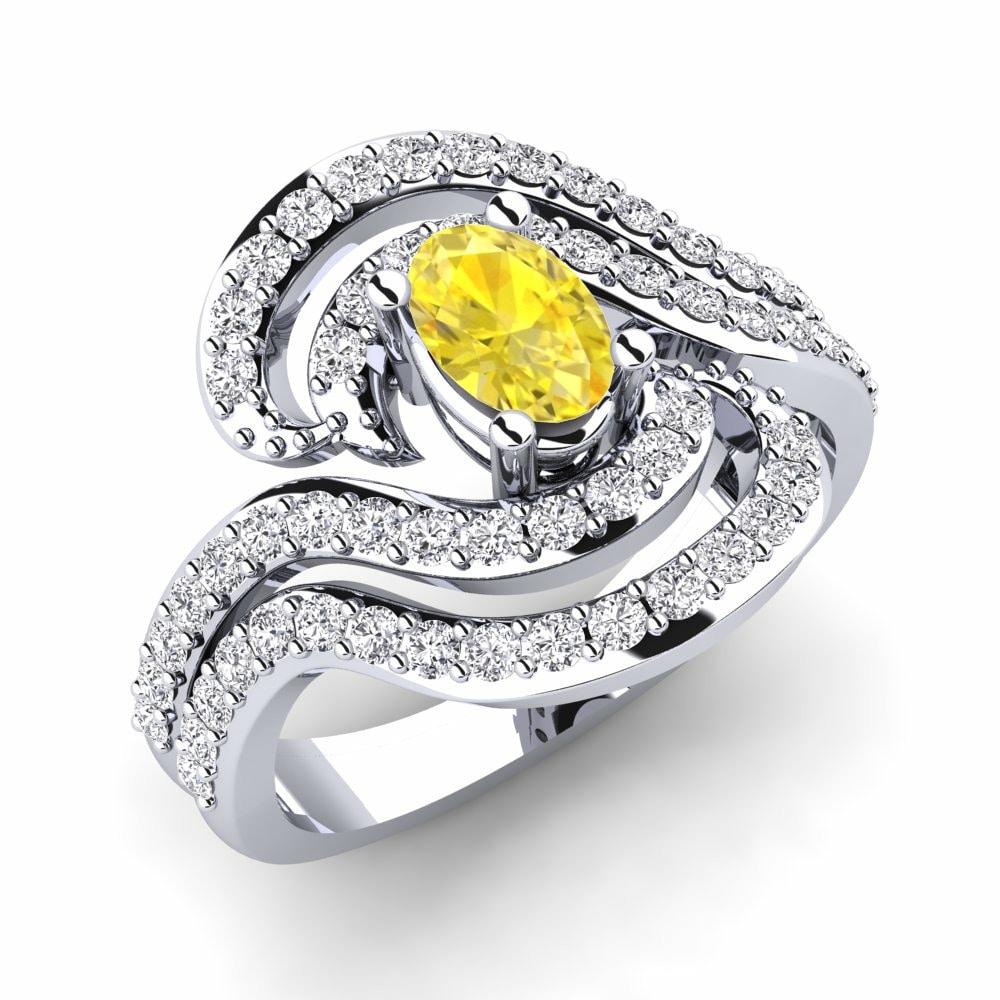 Yellow Sapphire Engagement Ring Calandre