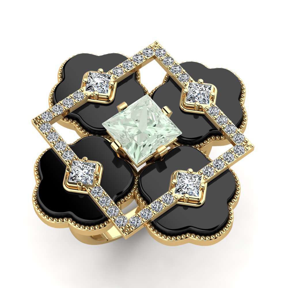 Green Amethyst Ring Caleb