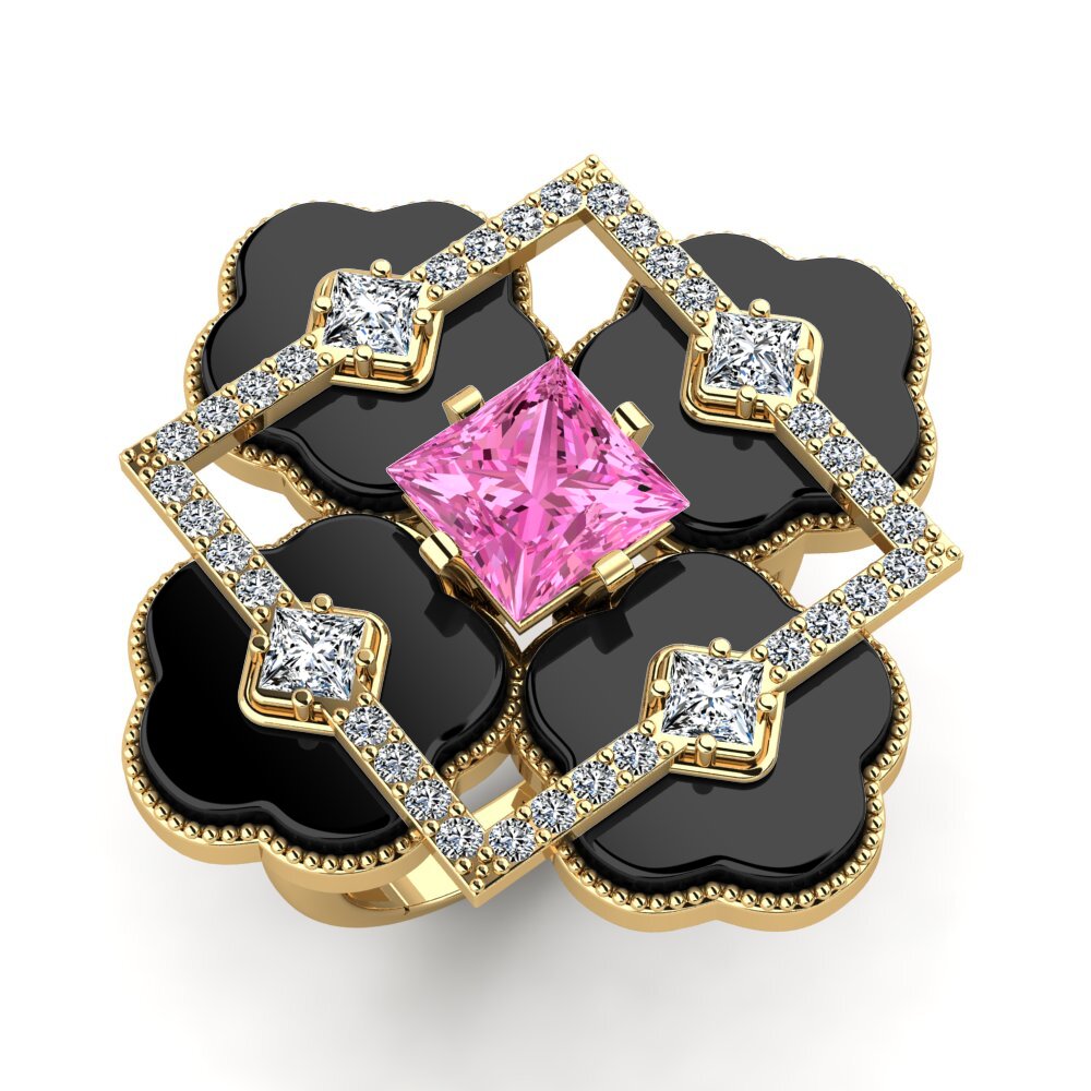 Pink Topaz Ring Caleb