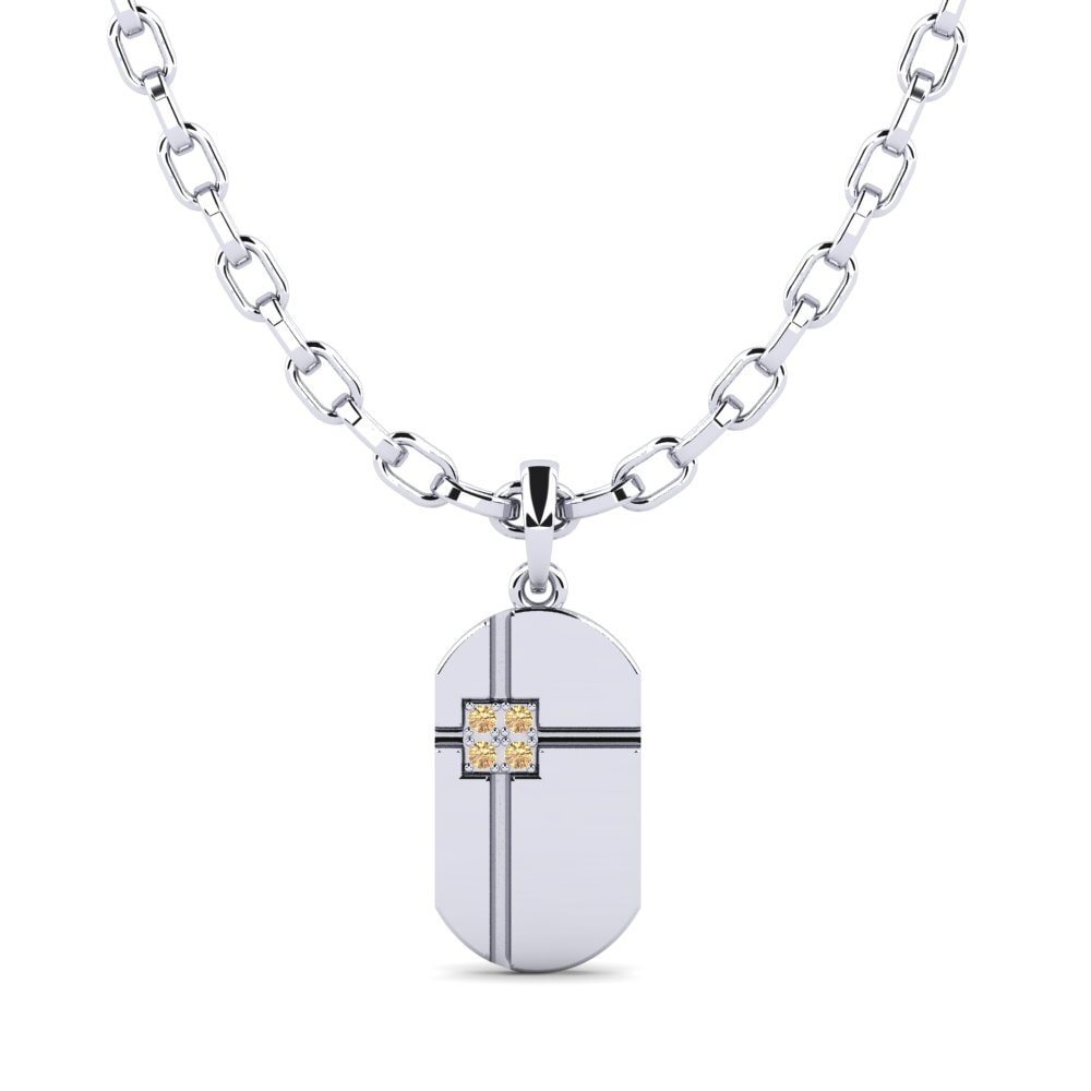 Diamante Marrón Colgante para hombre Calfuray