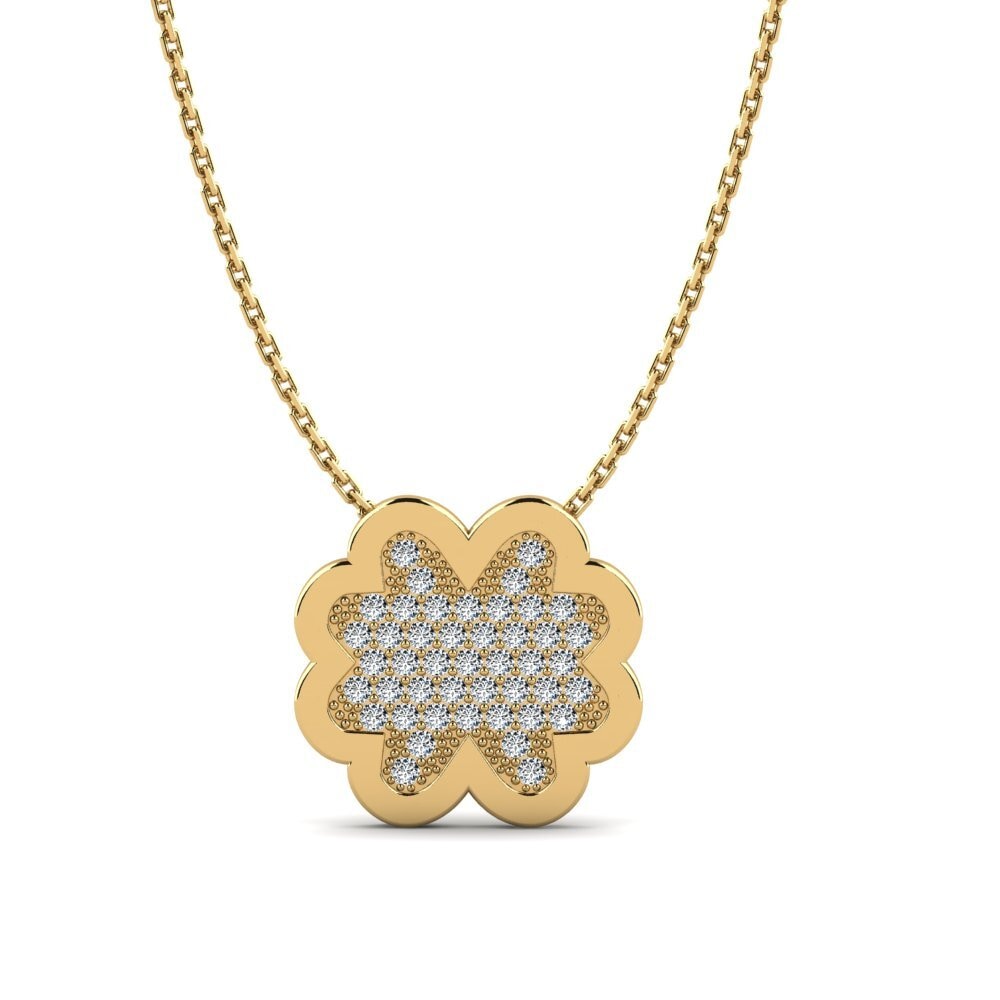 Collier Longue Chaîne En Zircon Et Diamant Jaune - Forme Goutte - Style Luxe Abordable - Neuf Avec étiquettes