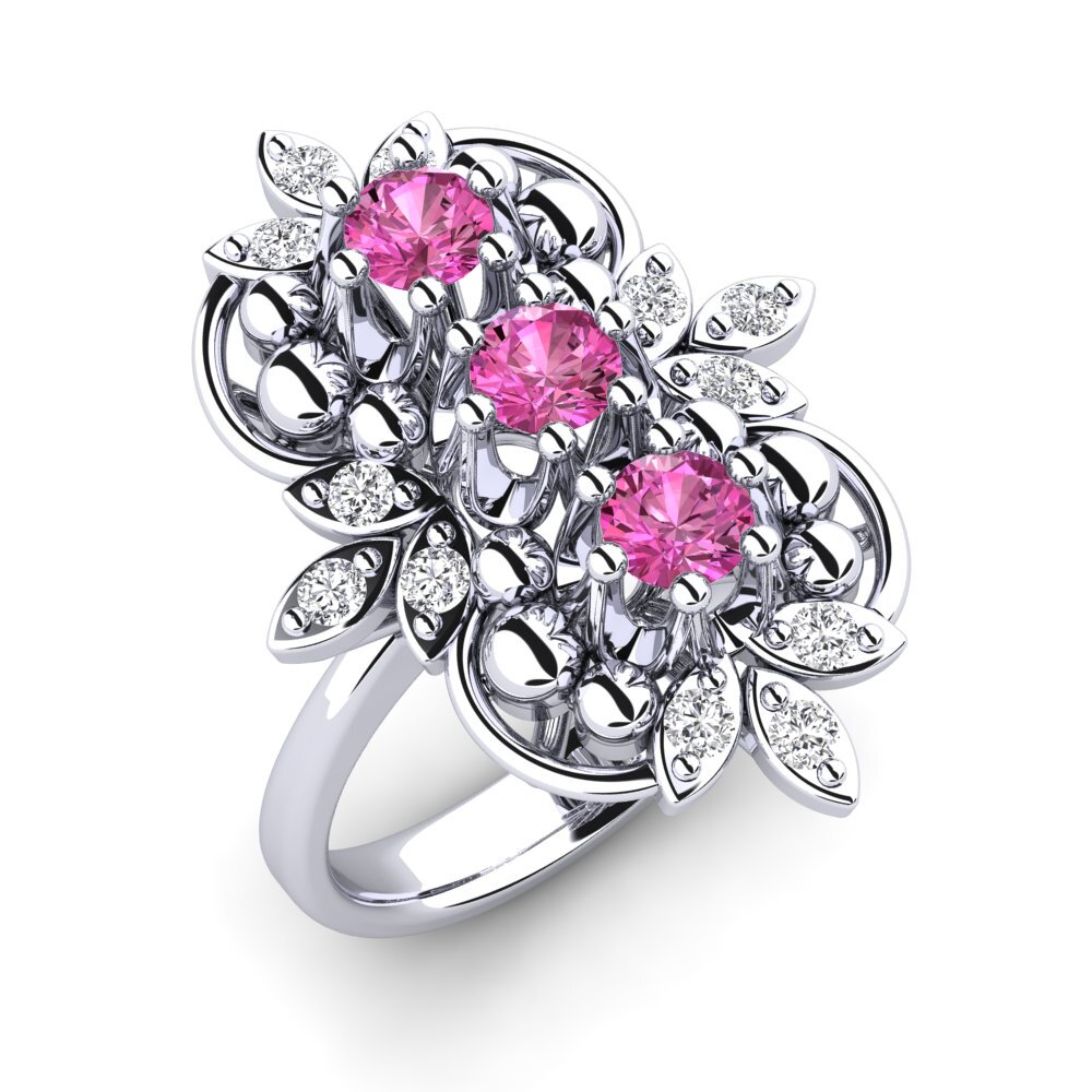 Pink Topaz Ring Calvaireen