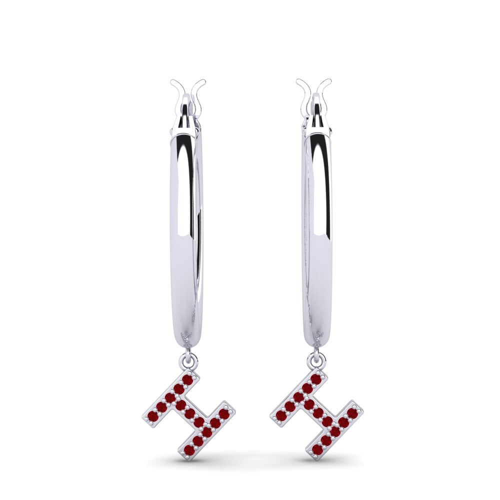 Red Zirconia Women's Earring Camara H