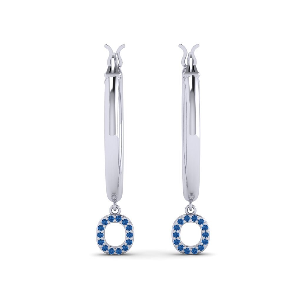 Dark Blue Zirconia Women's Earring Camara O